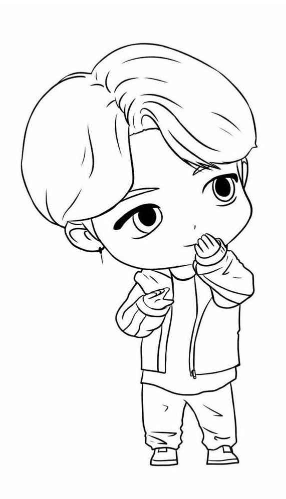 Desenho de BTS Desenho Colorir Imprimir 17