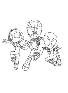 Desenho de Spidey E Seus Amigos Espetaculares Desenho Colorir Imprimir 01
