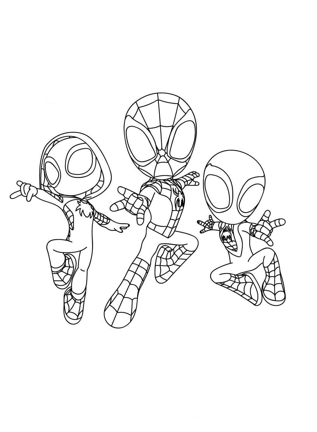 Desenho de Spidey E Seus Amigos Espetaculares Desenho Colorir Imprimir 01