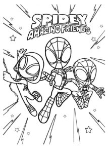 Desenho de Spidey E Seus Amigos Espetaculares Desenho Colorir Imprimir 02