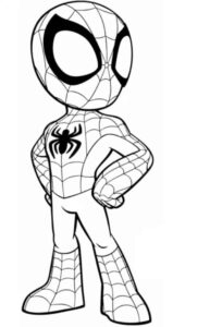Desenho de Spidey E Seus Amigos Espetaculares Desenho Colorir Imprimir 04