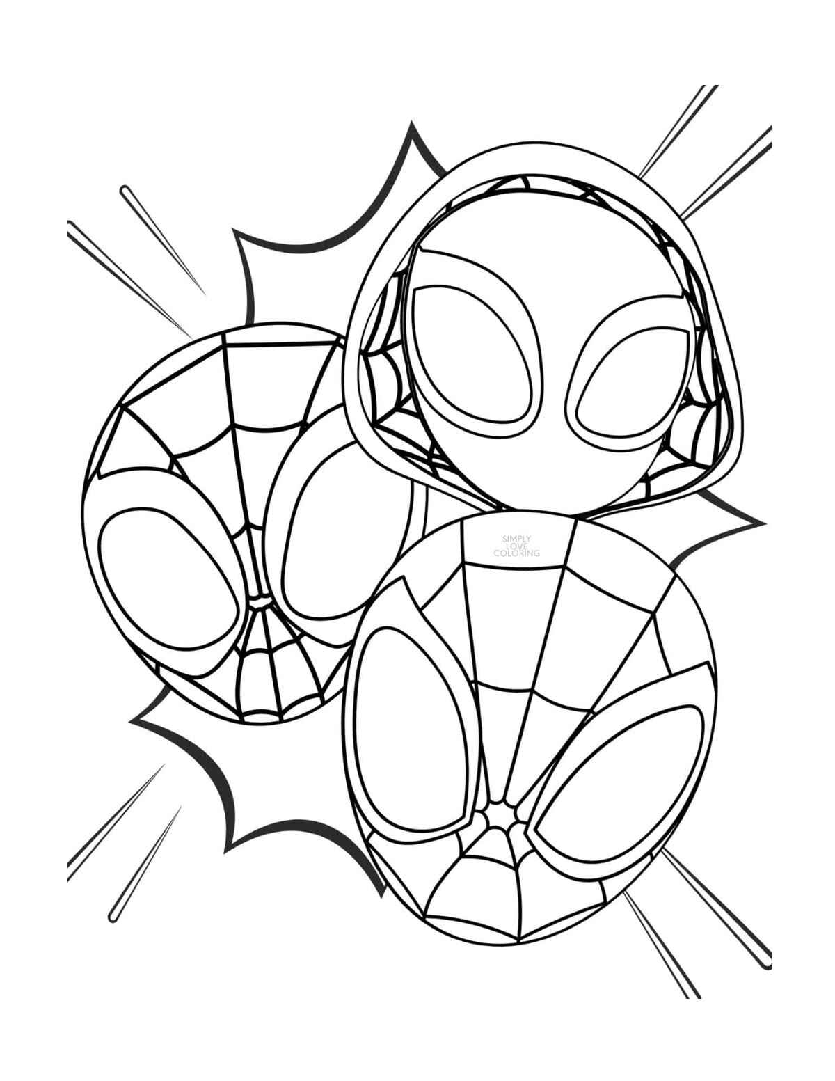 Desenho de Spidey E Seus Amigos Espetaculares Desenho Colorir Imprimir 05