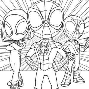 Desenho de Spidey E Seus Amigos Espetaculares Desenho Colorir Imprimir 10