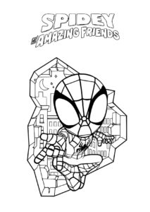 Desenho de Spidey E Seus Amigos Espetaculares Desenho Colorir Imprimir 11