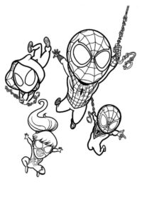 Desenho de Spidey E Seus Amigos Espetaculares Desenho Colorir Imprimir 14