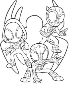 Desenho de Spidey E Seus Amigos Espetaculares Desenho Colorir Imprimir 15