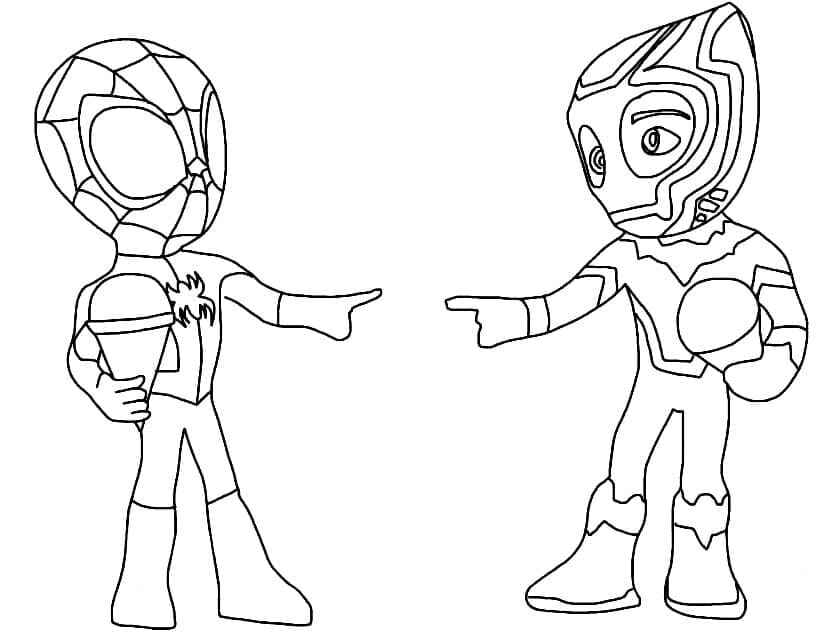 Desenho de Spidey E Seus Amigos Espetaculares Desenho Colorir Imprimir 19