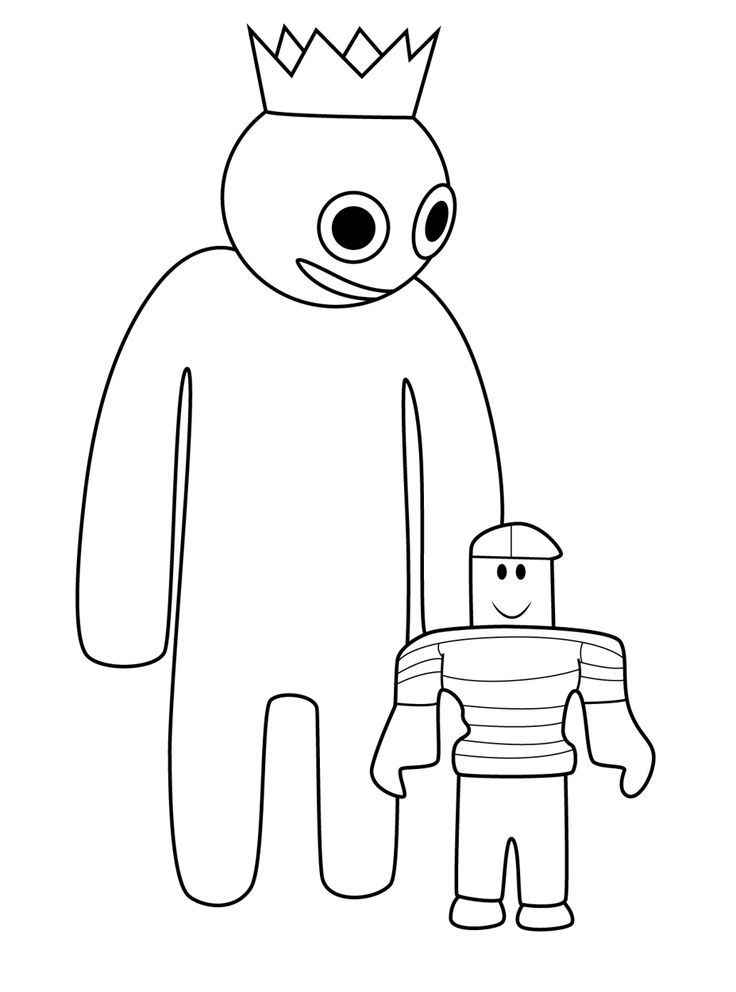 Desenho de Azul Babão Desenho Colorir Imprimir 06