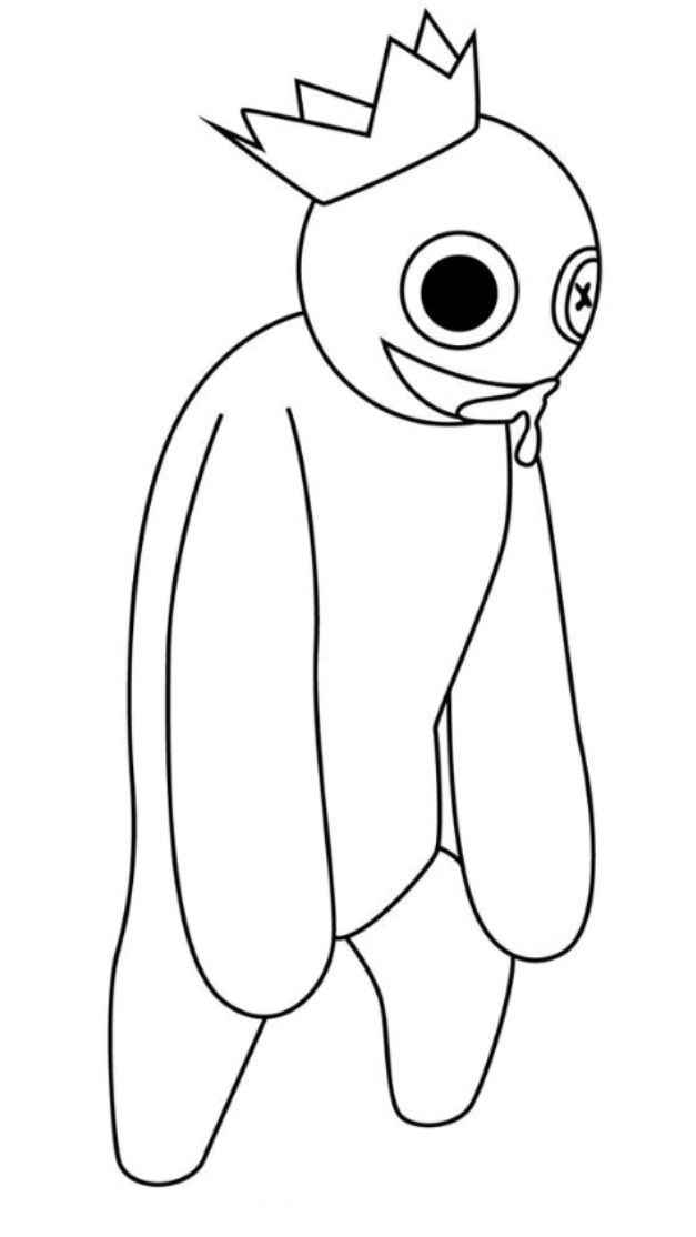 Desenho de Azul Babão Desenho Colorir Imprimir 10