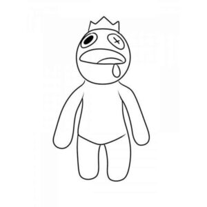 Desenho de Azul Babão Desenho Colorir Imprimir 11