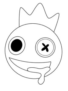 Desenho de Azul Babão Desenho Colorir Imprimir 15