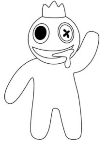 Desenho de Azul Babão Desenho Colorir Imprimir 20