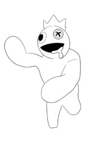 Desenho de Azul Babão Desenho Colorir Imprimir 21