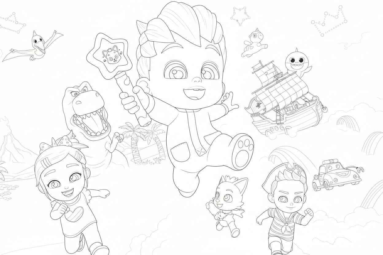 Desenho de Bebefinn Desenho Colorir Imprimir 08