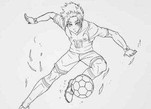 Desenho de Blue Lock Desenho Colorir Imprimir 01