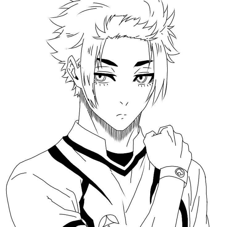 Desenho de Blue Lock Desenho Colorir Imprimir 02