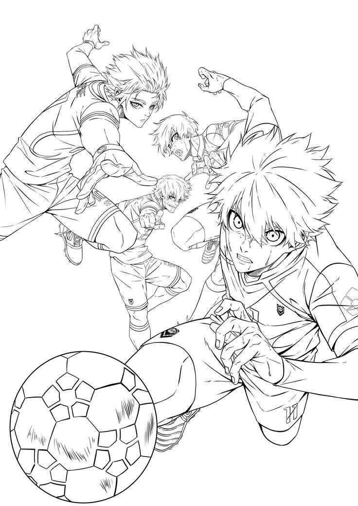 Desenho de Blue Lock Desenho Colorir Imprimir 10