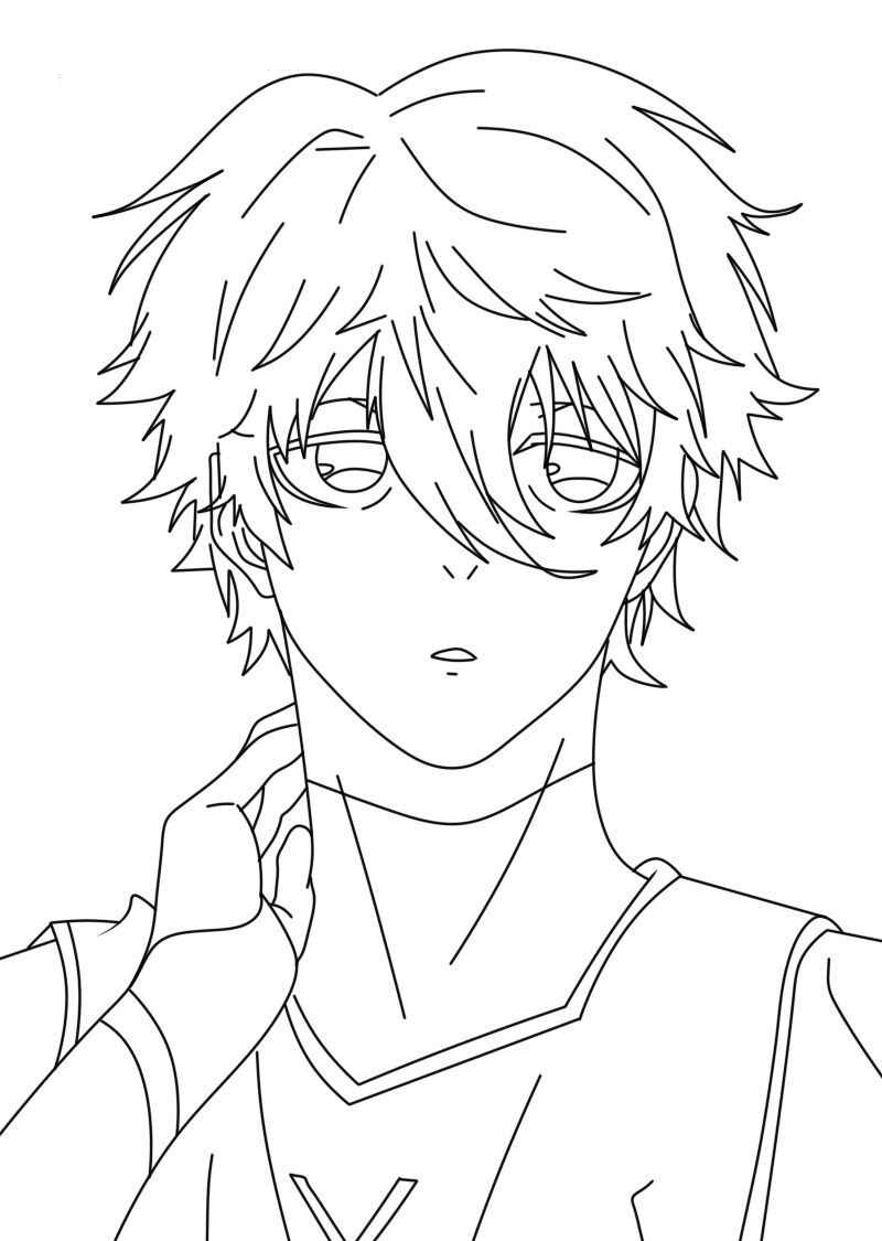 Desenho de Blue Lock Desenho Colorir Imprimir 21