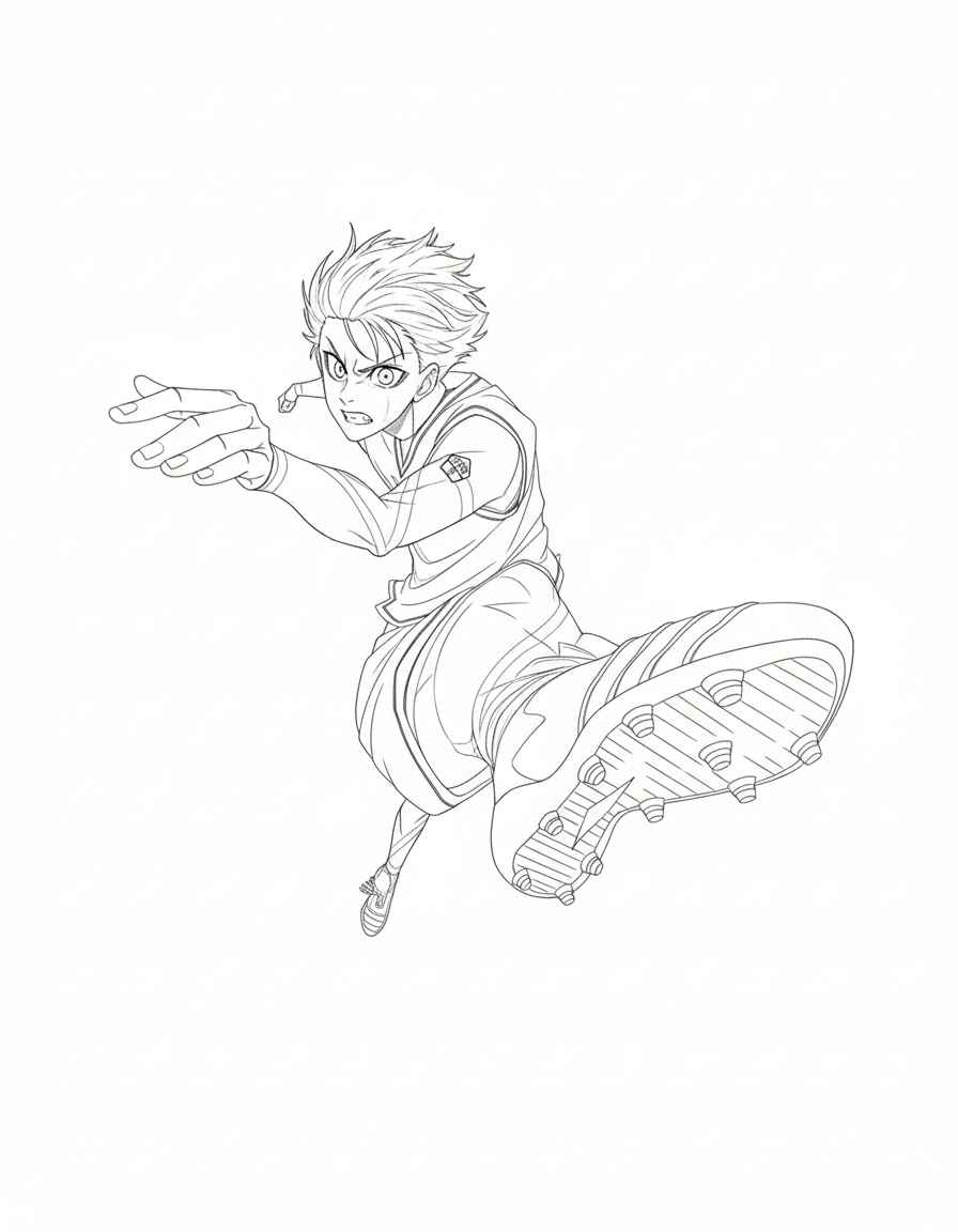 Desenho de Blue Lock Desenho Colorir Imprimir 36