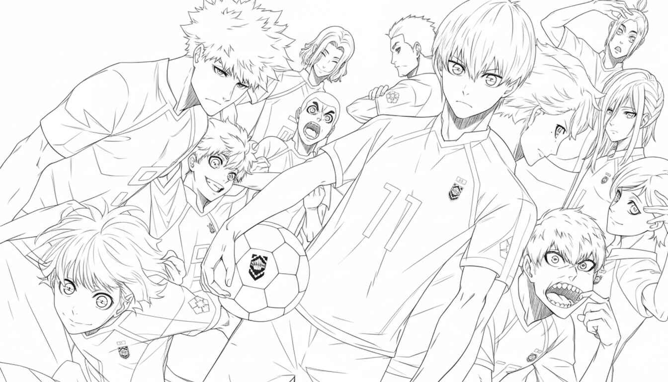 Desenho de Blue Lock Desenho Colorir Imprimir 37