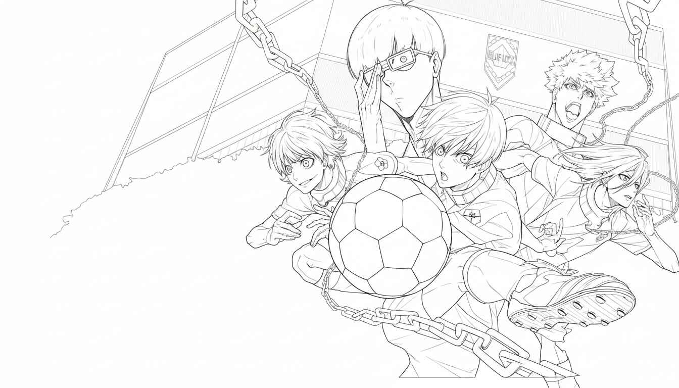 Desenho de Blue Lock Desenho Colorir Imprimir 38