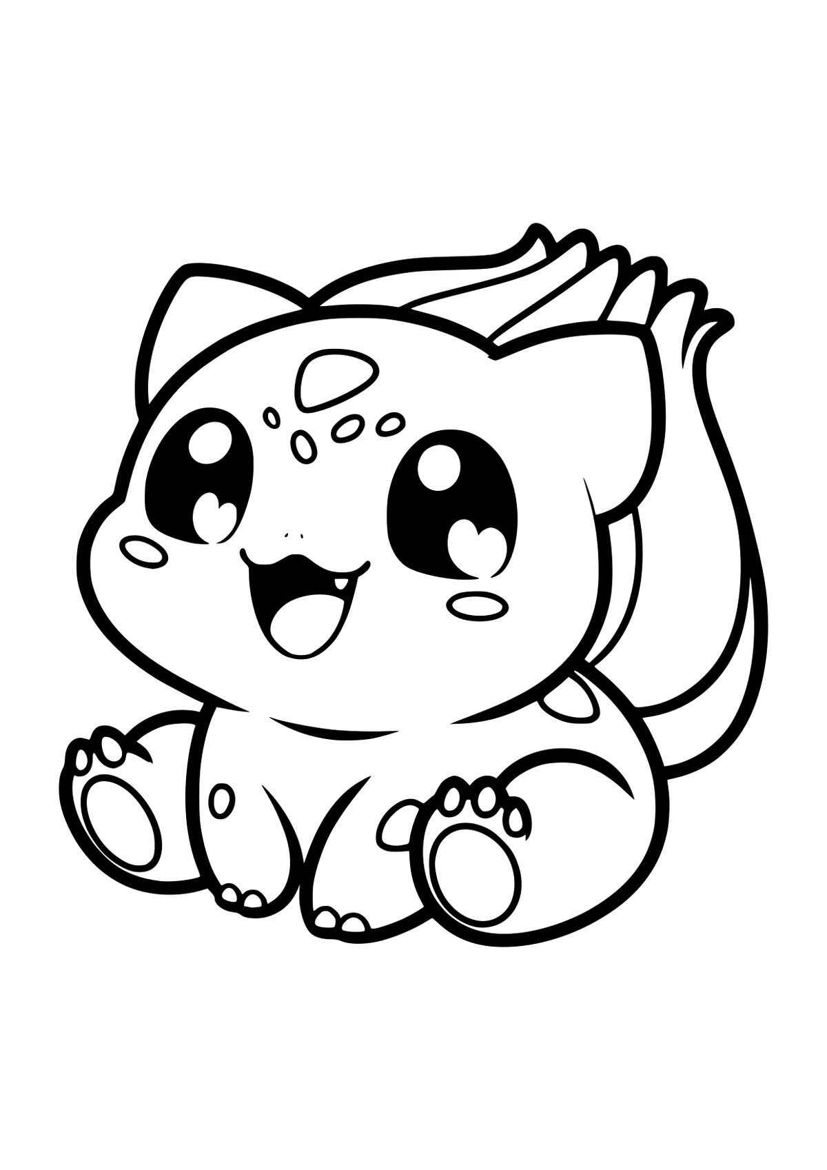 Desenho de Bulbasaur Desenho Colorir Imprimir 01