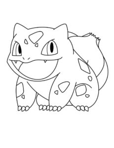 Desenho de Bulbasaur Desenho Colorir Imprimir 08