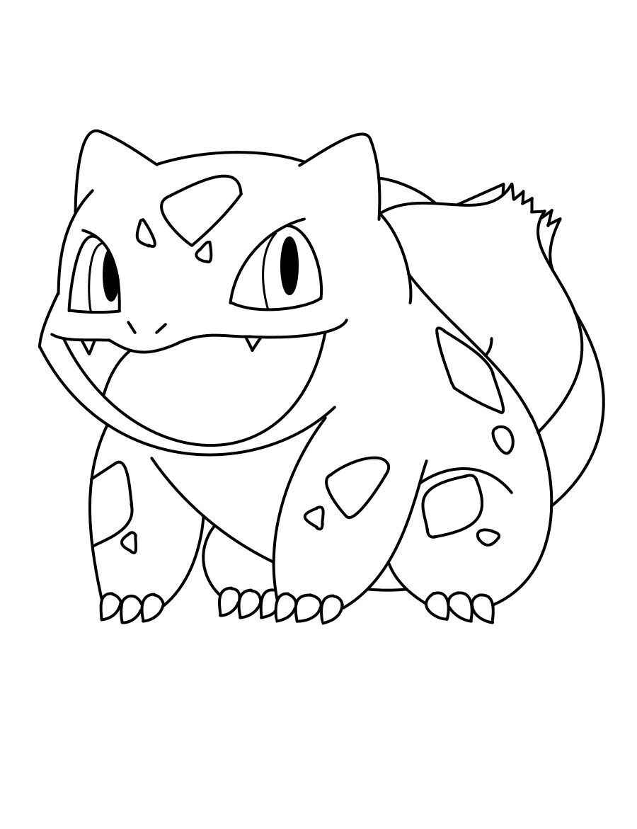 Desenho de Bulbasaur Desenho Colorir Imprimir 08