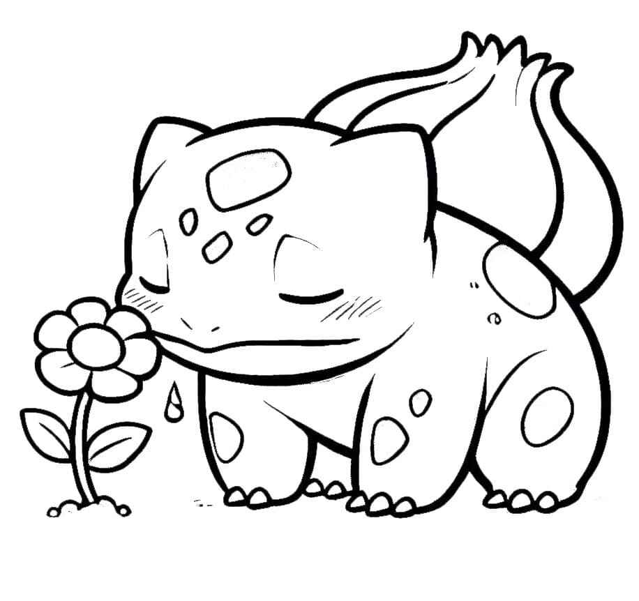 Desenho de Bulbasaur Desenho Colorir Imprimir 14