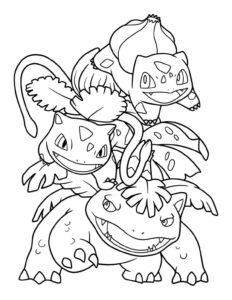 Desenho de Bulbasaur Desenho Colorir Imprimir 15
