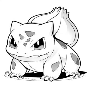 Desenho de Bulbasaur Desenho Colorir Imprimir 19