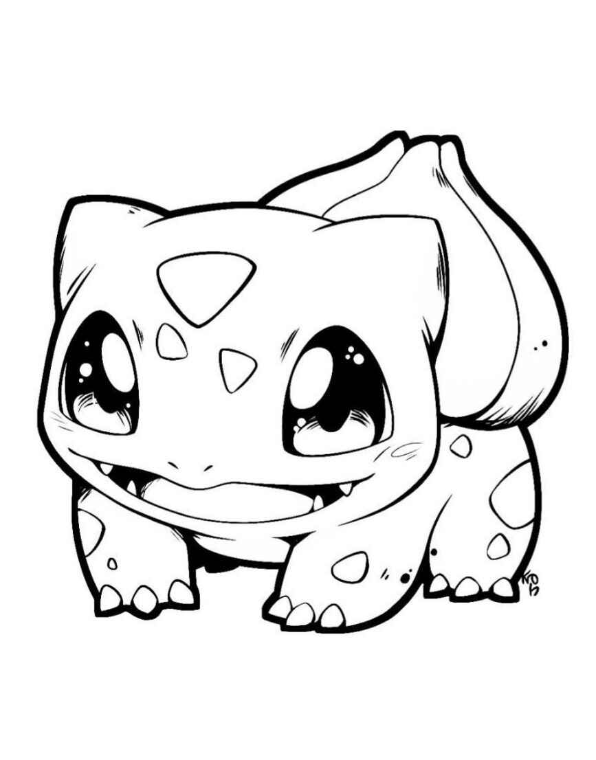 Desenho de Bulbasaur Desenho Colorir Imprimir 20