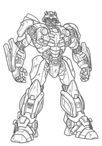 Desenho de Bumblebee Desenho Colorir Imprimir 01