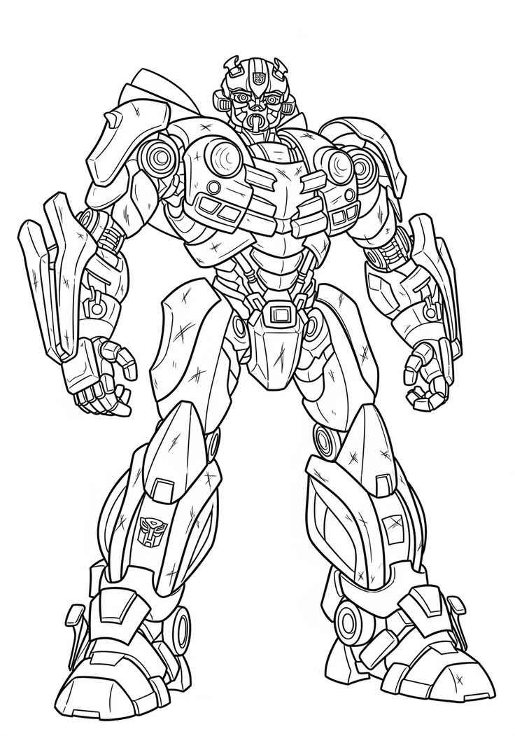 Desenho de Bumblebee Desenho Colorir Imprimir 01