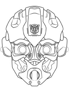 Desenho de Bumblebee Desenho Colorir Imprimir 02