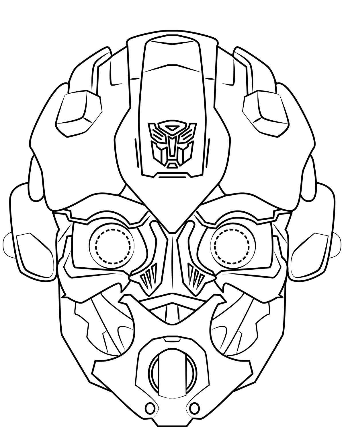 Desenho de Bumblebee Desenho Colorir Imprimir 02