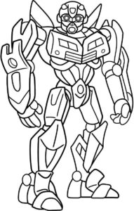 Desenho de Bumblebee Desenho Colorir Imprimir 03