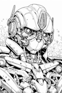 Desenho de Bumblebee Desenho Colorir Imprimir 04