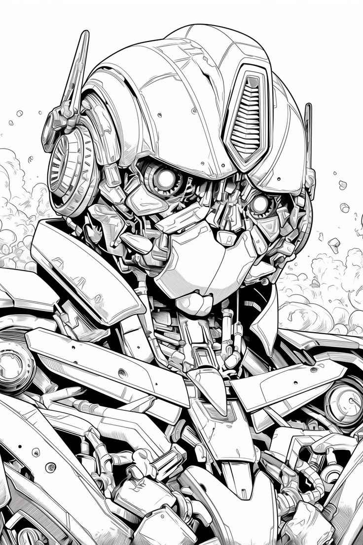 Desenho de Bumblebee Desenho Colorir Imprimir 04