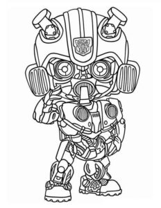 Desenho de Bumblebee Desenho Colorir Imprimir 05
