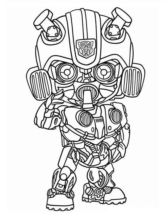 Desenho de Bumblebee Desenho Colorir Imprimir 05