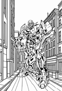 Desenho de Bumblebee Desenho Colorir Imprimir 06