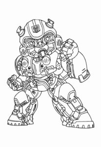 Desenho de Bumblebee Desenho Colorir Imprimir 07