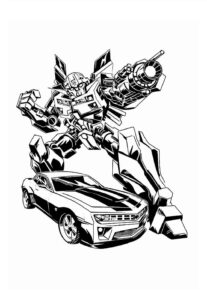 Desenho de Bumblebee Desenho Colorir Imprimir 18