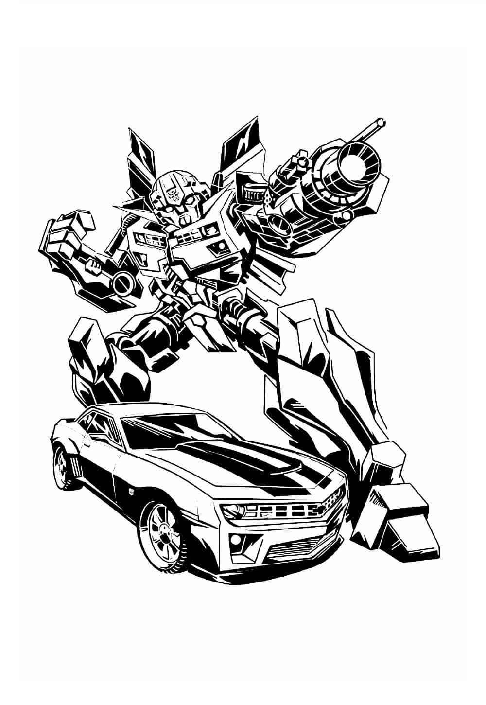 Desenho de Bumblebee Desenho Colorir Imprimir 18