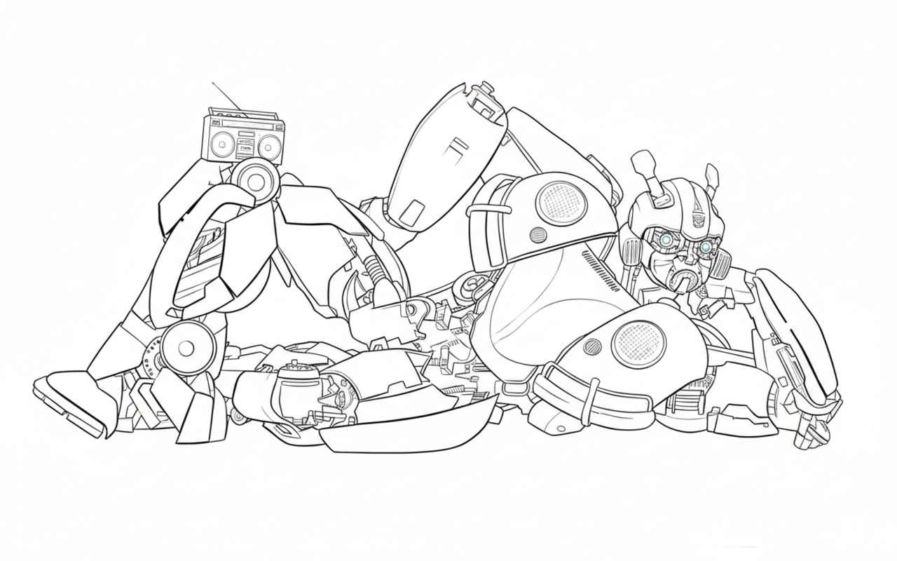 Desenho de Bumblebee Desenho Colorir Imprimir 22