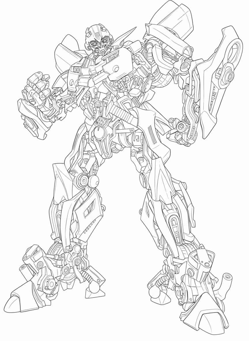 Desenho de Bumblebee Desenho Colorir Imprimir 23