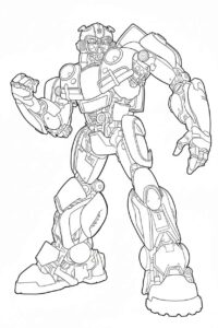Desenho de Bumblebee Desenho Colorir Imprimir 24