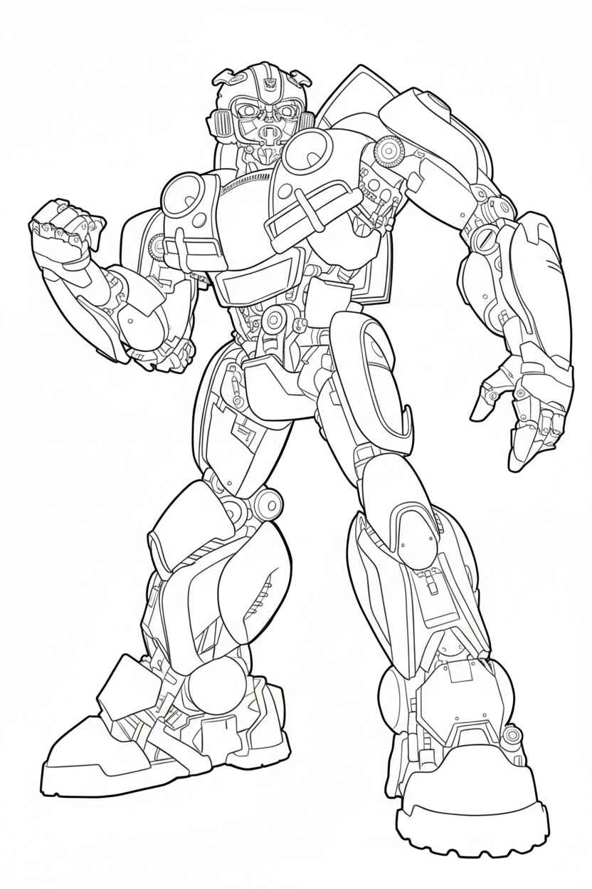 Desenho de Bumblebee Desenho Colorir Imprimir 24