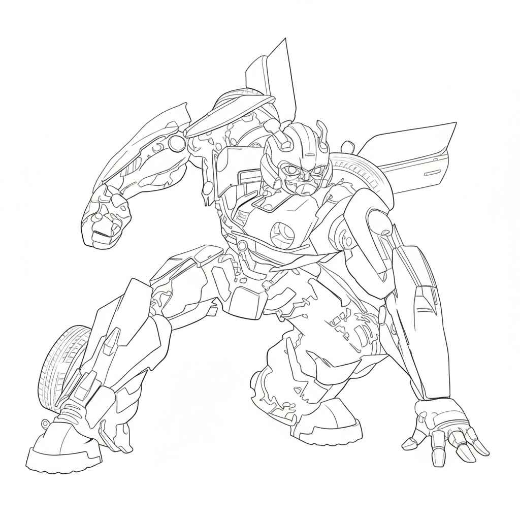 Desenho de Bumblebee Desenho Colorir Imprimir 27